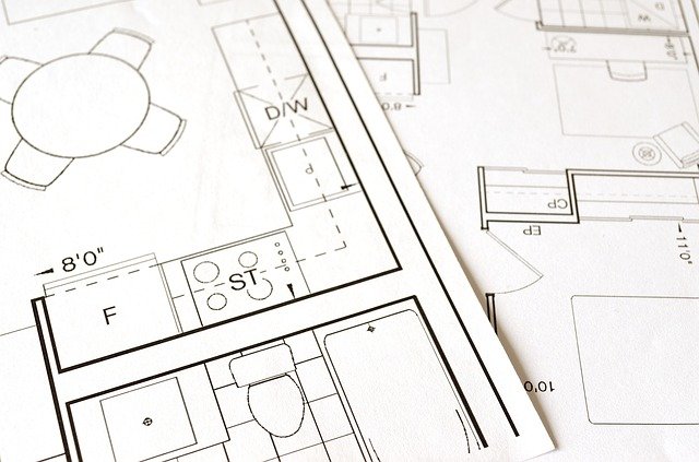 Floor blueprints showing changes that require storing your belongings during renovations